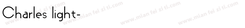 Charles light字体转换